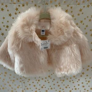 NWT Janie & Jack Baby Faux Fur Coat